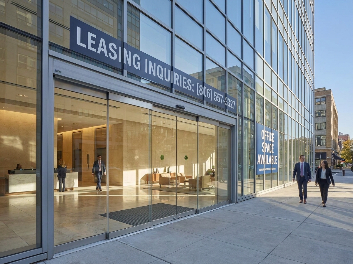 Office building representing leasing and tenant representation services